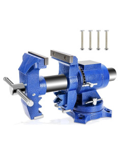 Prensa de Banco 5" CMOOD Alta Resistencia 4000kg Rotativa