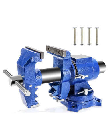 Prensa de Banco 5" CMOOD Alta Resistencia 4000kg Rotativa