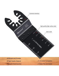 Bionso 60 Hojas de Herramienta Oscilante para Corte de Madera 2