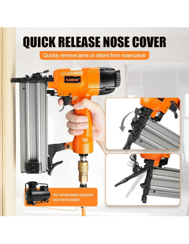 Clavadora y Grapadora Neumática KAMSIN F50/9040 2 en 1