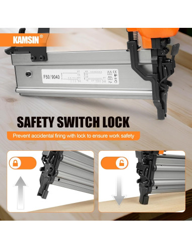 Clavadora y Grapadora Neumática KAMSIN F50/9040 2 en 1