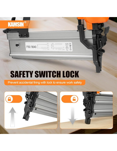 Clavadora y Grapadora Neumática KAMSIN F50/9040 2 en 1
