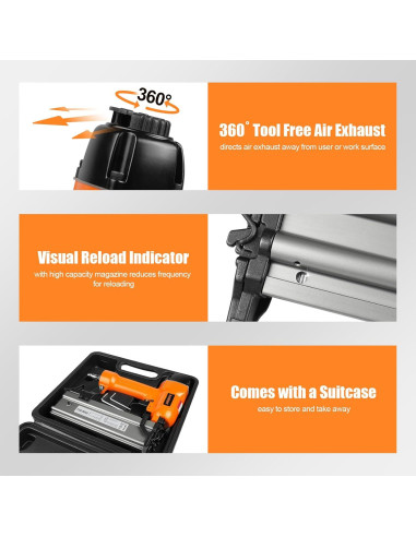 Clavadora y Grapadora Neumática KAMSIN F50/9040 2 en 1