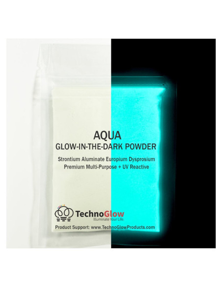 Polvo Brillante en la Oscuridad Techno Glow PRO-Series Aqua 28g