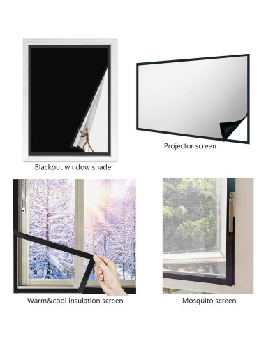 Cinta de Gancho y Bucle Autoadhesiva Doselves 6.1m Negro