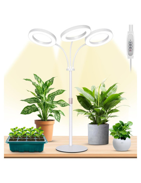 Luz de Crecimiento de Plantas LBW 72 LEDs 30W Ajustable