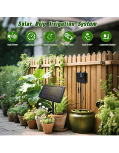 Sistema de Riego por Goteo Solar GrowBuddy para 15 Macetas 2