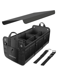 Organizador de Maletero HAOKAY 90L Plegable con Tapa Negro