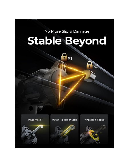 Soporte de Teléfono para Auto LISEN Ventilación Ajustable 2024 Soporte de Teléfono para Auto LISEN Ventilación Ajustable 2024