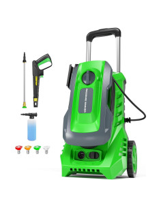 Lavadora a Presión Eléctrica HONGDONG 4800 PSI 3.2 GPM Verde