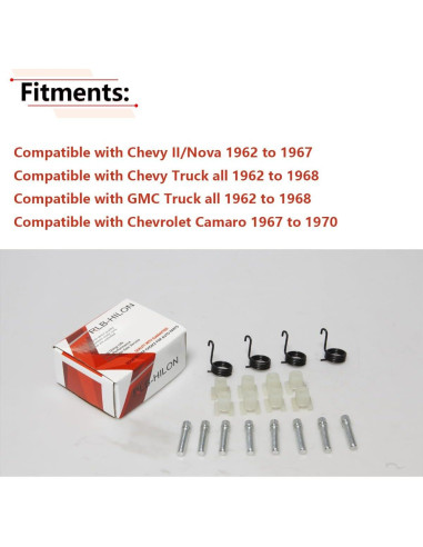 Kit de Ajuste de Faros RLB-HILON para Chevy II, Camaro y Camiones