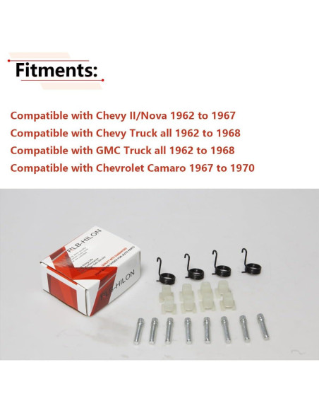Kit de Ajuste de Faros RLB-HILON para Chevy II, Camaro y Camiones