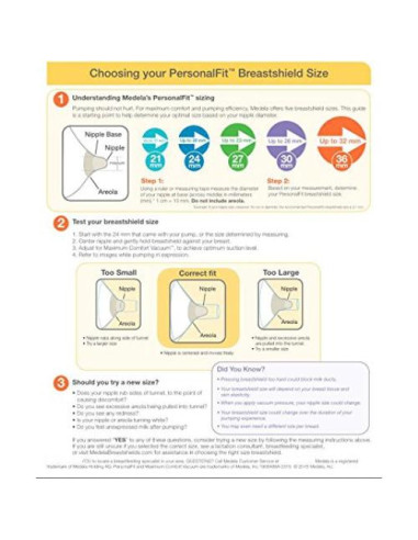 Escudo de pezón Medela Contact 24mm para lactancia sin BPA