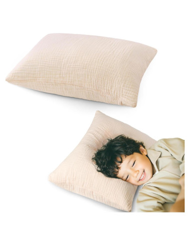 Almohada Infantil Pro Goleem 33x46 cm Algodón Muselina Beige