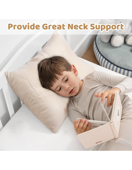 Almohada Infantil Pro Goleem 33x46 cm Algodón Muselina Beige