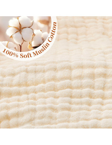 Almohada Infantil Pro Goleem 33x46 cm Algodón Muselina Beige