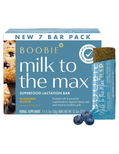 Barra de Superalimento de Arándano Boobie - Lactancia Vegana (7 Unidades)
