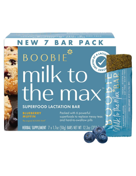 Barra de Superalimento de Arándano Boobie - Lactancia Vegana (7 Unidades)