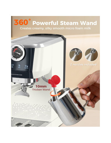 Cafetera Espresso Tuni E2+BP Set 58mm Semiautomática