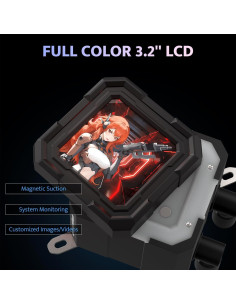 Enfriador de CPU Líquido darkFlash DV360S 360mm ARGB LCD 3.2" 2