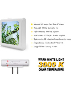 Luz Nocturna LED Art Plates con Sensor Automático y Brillo Ajustable 2