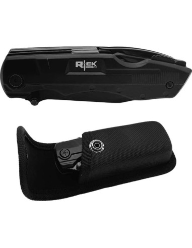 Multiherramienta Rtek 11.4 cm Cuchillo Plegable 9 en 1 Negro