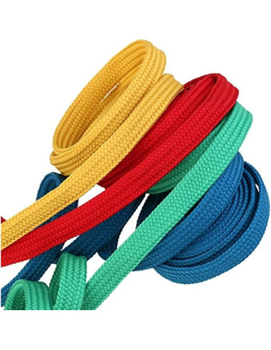 12 Pares de Cintas Planas para Calzado Omlopp 125cm Colores Variados