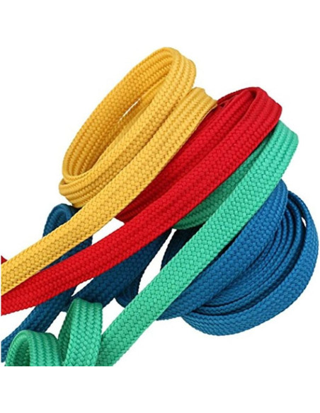 12 Pares de Cintas Planas para Calzado Omlopp 125cm Colores Variados