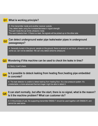 Detector de Fugas Ultrasónico allsun EM282-R para HVAC y Automotriz