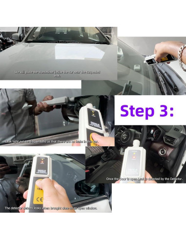 Detector de Fugas Ultrasónico allsun EM282-R para HVAC y Automotriz