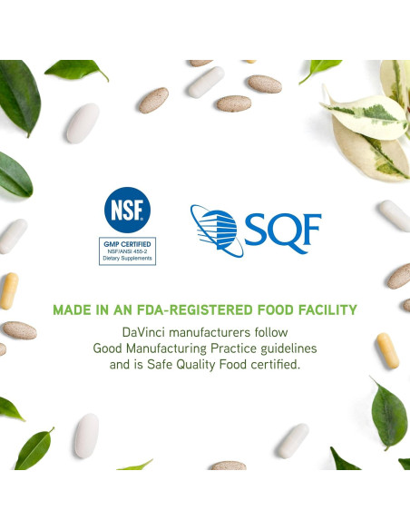 Suplemento de Magnesio Quelado DaVinci Labs Tri-Mag 300 - 120 Cápsulas