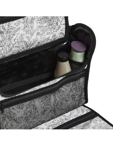 Organizador de Viaje Colgante Vera Bradley Microfibra Negro