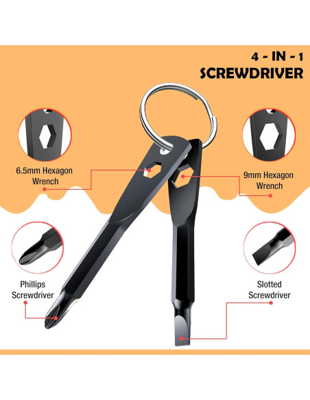 Destornillador de Llave 4 en 1 ZFFIO - Herramienta Compacta