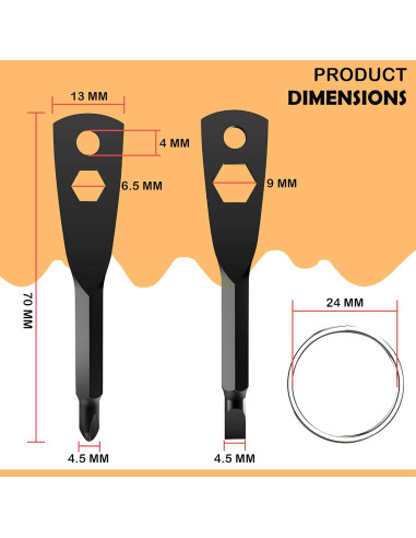 Destornillador de Llave 4 en 1 ZFFIO - Herramienta Compacta
