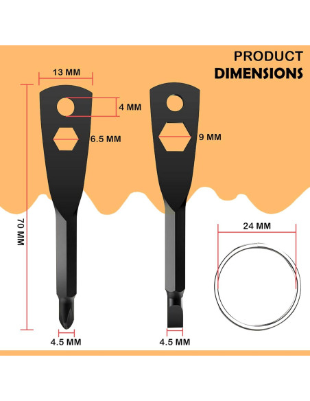 Destornillador de Llave 4 en 1 ZFFIO - Herramienta Compacta