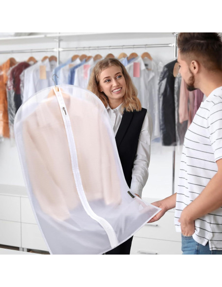 Bolsas de Ropa Translúcidas BALEINE 40" 2PK PEVA Negro