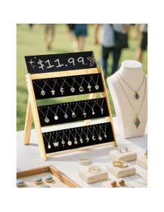Exhibidor de Collares Plegable BS-VOG de Madera 66 Col. 2
