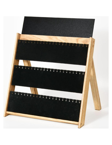 Exhibidor de Collares Plegable BS-VOG de Madera 66 Col.
