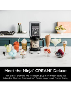 Ninja NC501 CREAMi Deluxe 11-en-1 Fabricante de Helados Azul 2