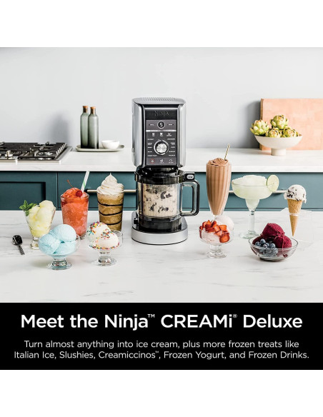 Ninja NC501 CREAMi Deluxe 11-en-1 Fabricante de Helados Azul