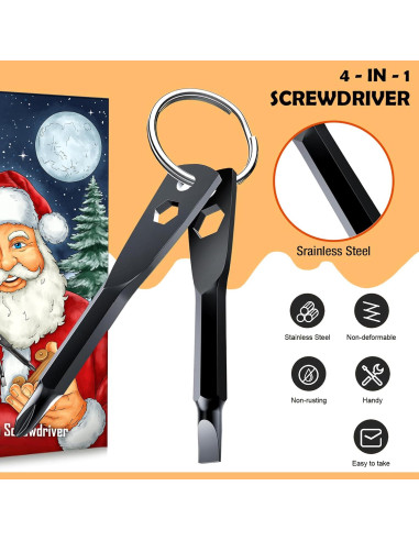 Destornillador de Llave 4 en 1 ZFFIO - Herramienta Compacta