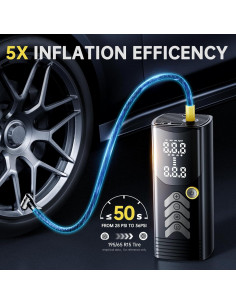 Compresor de Aire Portátil Ratolo CQB-008-5a 150PSI Batería 25000mAh 2