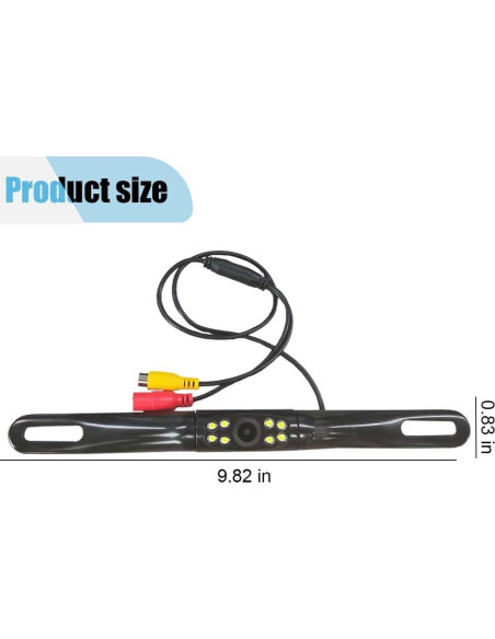 Cámara de Respaldo LHDOS para Placa de Licencia HD 170