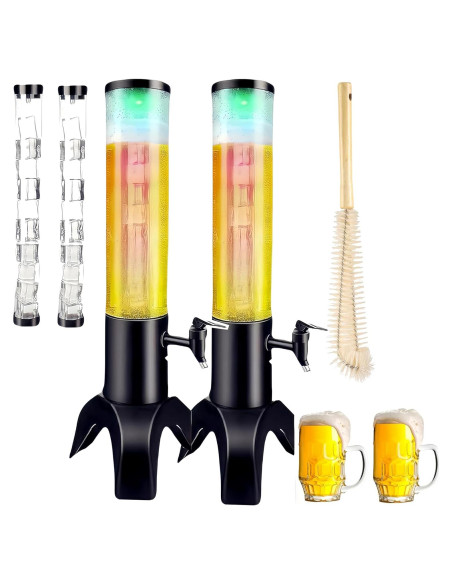 Dispensador de Bebidas Ediactcyl 1.5L con Luz LED y Hielo