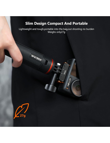 Adaptador Magnético VRIG para DJI Osmo Action 5Pro/4/3, Aluminio 1/4"