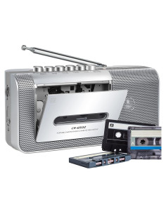 Grabadora de Cinta Portátil Dingmi 6502 con AM/FM y Altavoz