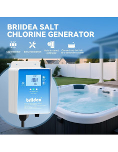 Generador de Cloro Salino Briidea BR-159 para Jacuzzi 7571 L 2