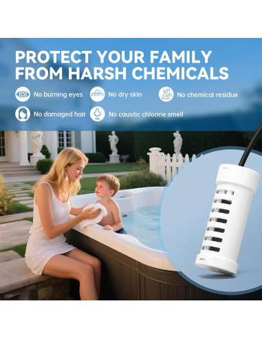 Generador de Cloro Salino Briidea BR-159 para Jacuzzi 7571 L