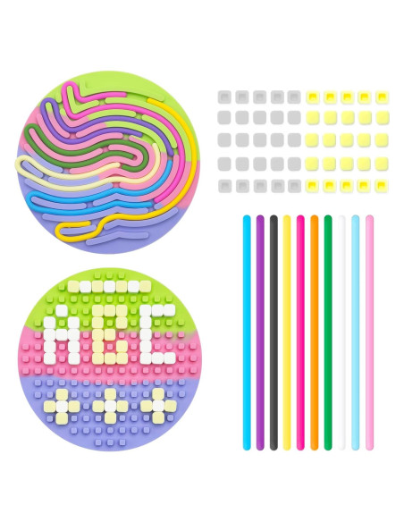 Tablero Sensorial de Silicona ZSFLZS 12.7cm Colorido Redondo