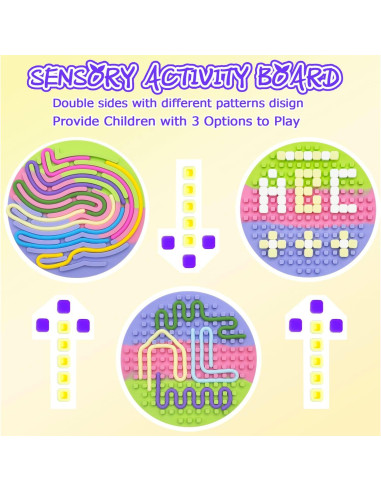 Tablero Sensorial de Silicona ZSFLZS 12.7cm Colorido Redondo